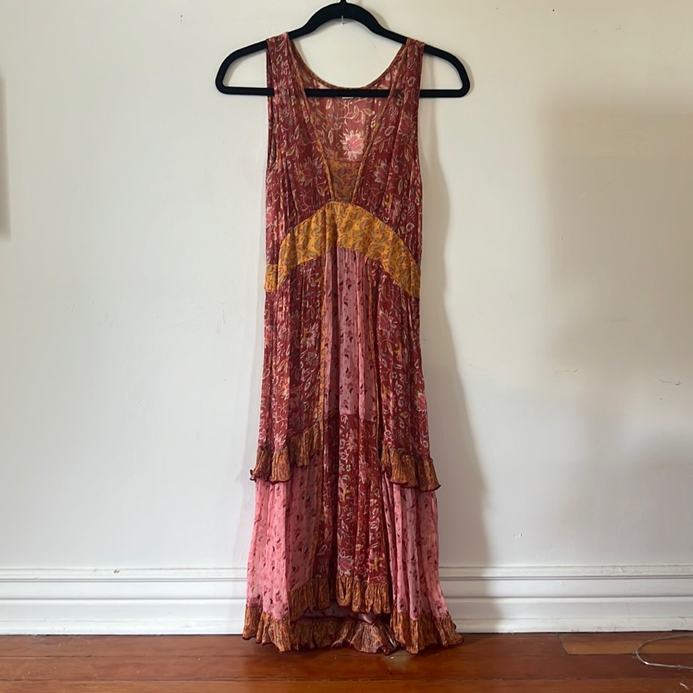 Sundance floral v neck dress